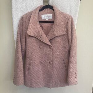 Jessica Simpson Textured Pink Pea Coat